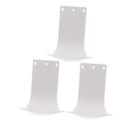 OSALADI Set da 3 Vassoi Raccogli Gocce per Dispenser di Sapone in ABS Bianco Protezione per Pavimento e Parete Installazione Sotto Dispenser Adatti per Bagno e Cucina