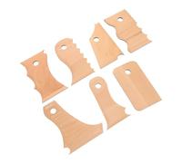 OSALADI Set Strumenti per Ceramica in Legno da 7 Pezzi per e Principianti Strumenti per Scolpire e Ritagliare l'Argilla Kit Professionale per Creazioni Artigianali
