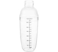OSALADI Shaker per Cocktail 700ml con Scala Graduata Nera, Tazza Agitata Resistente da 20 a 100°c, Mixer Trasparente per Tè al Latte e Vino, Utensile Bar e Uso Domestico