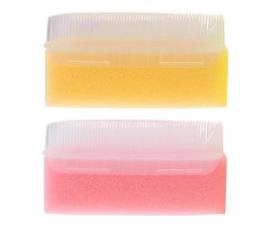 OSALADI Spazzola Sensoriale per 2 Pezzi in Spugna Morbida Resistente, Spazzola da Bagno Compatta e Portatile per Massaggio Rilassante e Cura della Pelle, Accessorio per Neomamme e Terapia