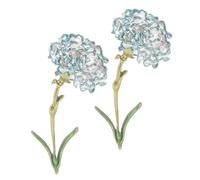 OSALADI Spilla a Fiore in Lega a Forma di Garofano 2 Pezzi per Donna, Decorazione per Abbigliamento, Delicata e Antiscivolo, Accessorio Unico per Maglioni e Giacche