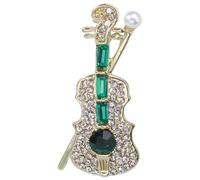 OSALADI Spilla da Donna Elegante Accessorio Sofisticato a Forma di Violino in Lega Regalo Significativo per Abbigliamento Formale e Informale per Damigelle e Figlie