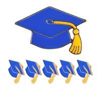 OSALADI Spilla per Laurea 6 Pezzi in Lega Cappello da Dottorato, Accessori per Esame di Ammissione e Decorazioni per Cerimonie di Laurea Universitaria