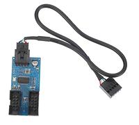 OSALADI Splitter Di Estensione Per Header Usb Pin Convertitore Cavo Di Collegamento Schermato Adattatore Per Header Usb Pin Moltiplicatore Di Porte Per Hub Di Estensione