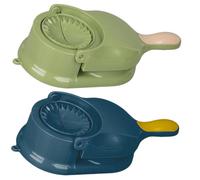 OSALADI Stampo per Gnocchi 2 in 1 Manuale Set da 2 Pezzi Blu e Verde Strumento Compatto per Ravioli e Involtini Facile da Usare per Cucina Domestica e Preparazioni Familiari