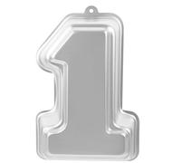 OSALADI Stampo per Torta Numero 1 in Alluminio Tortiera Numerata Piccola per Dolci e Mousse Utensile da Forno Multifunzionale per Cucina Domestica e Preparazioni di Compleanno