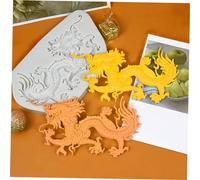 OSALADI Stampo Silicone Flessibile per Fondente e Cioccolato Forma Drago per Decorazioni Fai da Te Torte e Dolci Riutilizzabile e Resistente per Professionale e Casalingo