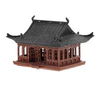 OSALADI Statua del Padiglione Cinese in Miniatura 6x4,5x4,1 Cm, Decorazione Bonsai Zen per Ufficio e Casa, Ornamento Micro Paesaggio da Scrivania per Giardino Zen e Vaso di Fiori