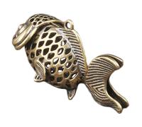 OSALADI Statuetta Pesce in Metallo Vintage con Testa e Coda Mobili Decorazione Duratura per Casa e Ufficio Simbolo di Salute e Ricchezza Idea Regalo per Amanti della Cultura del Pesce