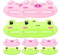 OSALADI Stringi dentifricio, set 10 pezzi, PP, per bagno domestico, dispenser multiuso per dentifricio e schiuma detergente