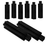 OSALADI Supporti per Fioriere Modulare 8 Pezzi in Plastica Grigia, Gambe Rialzate per Aiuole da Giardino e Balcone, Accessori per Orto Domestico Installazione Semplice e Design Versatile