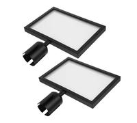 OSALADI Supporto Cartello Montante A4 Orizzontale 2 Pezzi, Porta Poster Resistente alle Intemperie per Controllo Code e Segnaletica, Adatto a Aeroporti e Negozi Pubblici