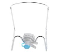 OSALADI Supporto per Taniche D'acqua da 7,5-18,9 Litri in Acciaio Inox | Base Allargata, Design Verticale Rialzato, Stabilità Migliorata, per Casa e Scrivanie, Colore Argento