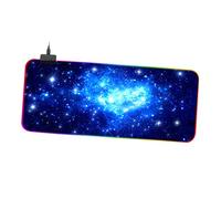 OSALADI Tappetino Mouse Rgb con Stellato Antiscivolo e Base Spessa per Gaming e Ufficio Cavo USB Staccabile e Design Colore Blu