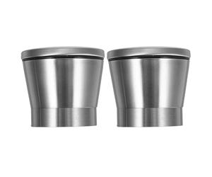 OSALADI Tappi per Macinacaffè e Pepiera in Acciaio Inox, 2 Pezzi Copertura Superiore Anti-Fuga, per Macinazione di Spezie in Cucina Casalinga