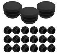 OSALADI Tappi Terminali Rotondi in Plastica Nera da 22 MM per Gambe di Sedie e Mobili Set da 200 Pezzi Protezione Antiscivolo e Installazione Rapida per Casa Ufficio e Sala da Pranzo