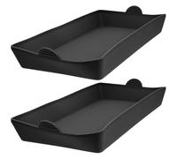 OSALADI Teglia Rettangolare in Silicone 2 Pezzi per Plumcake e Toast Stampo per Cottura Fai da Te Antiaderente Manico Flessibile e Sicura per Pane e Torte Fatte in Casa