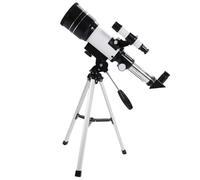 OSALADI Telescopio Astronomico 150x Professionale con Apertura 70mm in Lega di Alluminio, Treppiede Stabile e Supporto per Smartphone, per Osservare la Superficie Lunare il Firmamento