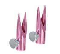 OSALADI Temperamatite in Metallo da 2 Pezzi Doppi Slot a U Piccolo Temperamatite Cosmetico Multifunzionale per Sopracciglia Eyeliner e Labbra Strumento Compatto per Trucco