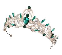 OSALADI Tiara Corona Vintage da Donna Strass Copricapo Elegante per Feste Compleanni e Matrimoni Diadema Decorativo per Ragazze e Bambine Accessorio per Chioma Raffinato
