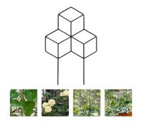 OSALADI Traliccio per Piante da Giardino in Ferro Nero, Supporto per Piante Rampicanti, Grata Esagonale 3 Esagoni Saldati, per Gloria del Mattino, per Giardino e Casa