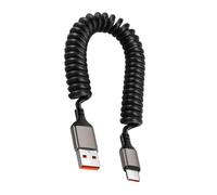 OSALADI USB C Flessibile e Resistente per Trasferimento e Carica Rapida Design Molla per Uso Portatile
