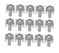 OSALADI Viti per Rack Server M5x16 Dadi a Clip Zincati 100 Pezzi per Montaggio Armadi Networking e Rack Unità Professionale