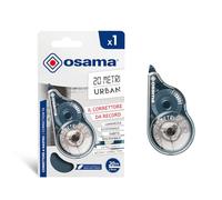 OSAMA - Bianchetto a Nastro, 1 Pezzo x 20 Metri, Correttore a Nastro Cancelleria Scuola e Ufficio Antiscivolo con Impugnatura Gommata - Scolorina per Cartoleria Scorrevole e Coprente, Colori Assortiti