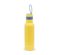 Osama BECOLOR, Borraccia Termica Antibatterica in acciaio inossidabile e argento, 500 ml - Giallo/ Blu