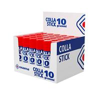 OSAMA - Colla Stick Extra Forte, Box da 30 Pezzi, 10 gr - Set Colle Stick Ideale per Cancelleria Scuola, Ufficio e Università - Scorrevole, Resistente e Adatta ai Bambini, Formula Classica