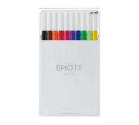 Astuccio 10 fineliner EMOTT tratto 0.4mm colori ass. Standard Uni Mitsubishi