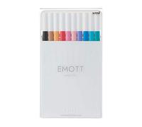 Astuccio 10 fineliner EMOTT tratto 0.4mm colori ass. Soft Pastel Uni Mitsubishi