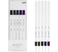 Astuccio 5 fineliner EMOTT tratto 0.4mm colori ass. Vintage Uni Mitsubishi