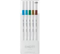 Astuccio 5 fineliner EMOTT tratto 0.4mm colori ass. Island Uni Mitsubishi