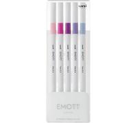 OSAMA Emott - Pennarelli Punta Fine 0.4 mm, Set Colori Assortiti con 5 Fineliner per Bullet Journal Disegno Lettering Altro - Prodotto Cartoleria Cancelleria Waterproof Resistente alla Luce, non Sbava