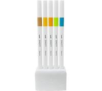 OSAMA Emott - Pennarelli Punta Fine 0.4 mm, Set Colori Assortiti con 5 Fineliner per Bullet Journal Disegno Lettering Altro - Prodotto Cartoleria Cancelleria Waterproof Resistente alla Luce, non Sbava