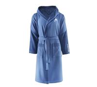osama home Head Dynamic Cappuccio e Tasche in Microspugna di Puro Cotone 100% Certificato Oeko-Tex, Accappatoio Donna e Uomo Morbido, Assorbente e Salvaspazio, Taglia S, Ocean Navy, S Unisex-Adulto
