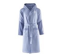 osama home Head Dynamic Cappuccio e Tasche in Microspugna di Puro Cotone 100% Certificato Oeko-Tex, Accappatoio Donna e Uomo Morbido Assorbente Salvaspazio, Taglia L, Midnight Blue, Unisex-Adulto