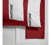 Osama Home PANTONE - Completo Letto Singolo 1 Piazza con Lenzuola Letto Singolo 150x280 + Federa Cuscino 50x80 + Lenzuolo con Angoli Singolo 90x200 Cotone per Materasso Singolo 25hcm, Bordeaux/Bianco