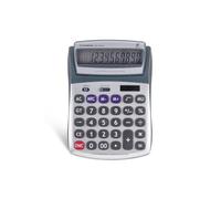 OSAMA Metal - Calcolatrice da Tavolo per Ufficio, Scuola e Università a 12 Cifre e 3 Tasti di Memoria, Prodotto di Cartoleria e Cancelleria con Schermo LCD a Energia Solare e Profilo Gommato Antiurto