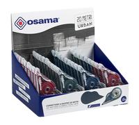 OSAMA - OW 84040233 - Correttore a nastro 20 Metri - 5 mm x 20 m - involucro colori assortiti Urban - Osama - conf. 36 pezzi - 103470 - Conf. da 1 Pz. - OW 84040233