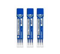 OSAMA - Ricarica Penne Cancellabili per Scuola Elementare, Medie, Superiori, Kit 9 Pezzi a Sfera, 0.7 mm - Refill per Penne Gel Compatibile con Frixion Ball - Ricariche per Penna Cancellabile, Blu