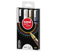 OSAMA Uni Chalk - Pennarelli Lavabili Cancellabili per Lavagna Luminosa, Nera e Vetrine, Set Pennarelli Punta 1.8/2.5 mm per Vetro/Superfici Lucide, Cartoleria e Lavoretti Creativi contro Pioggia/Luce