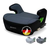 OSANN - Seggiolino auto Junior Isofix i-Size Child Booster - 126-150 cm - Da 7 a 12 anni - Gruppo 3 - Nero, Utilizzare con o senza Isofix, cintura a 3 punti