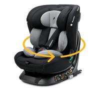 OSANN - Seggiolino Auto Neonati/Bambini Taos360 Isofix e Top-Tether Rotante a 360° - 40-150 cm - Da 0 a 12 anni - Gruppo 1/2/3 - Grigio, 11 Altezze, Schienale Posteriore/Rivolto in Avanti