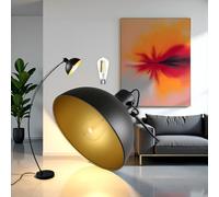 Osasy Lampada da terra salotto,ad arco,LED piantana lampada da terra Design Vintage Industriale Struttura in Metallo Luce Lampadina E27 per Camera, Hotel