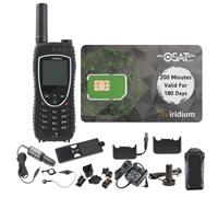 OSAT Iridium Extreme Telefono Satellitare + 200 minuti SIM prepagata, 180 giorni. Telefono robusto, impermeabile con GPS Copertura vocale e SMS globale per comunicazioni a lunga distanza e emergenze