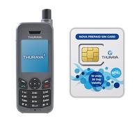 OSAT Telefono satellitare Thuraya XT-LITE + SIM Prepaid NOVA con 10 unità | Validità di 30 giorni | Copertura vocale e SMS per comunicazioni remote e di emergenza