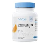 Osavi Vitamina D3 + K2 2000 UI + 100 mcg - 60 capsule molli