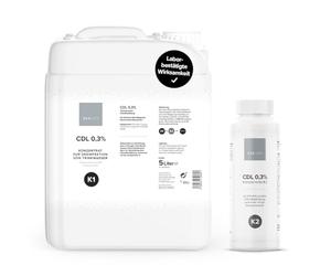 OSAVITA® CDL 0,3% di biossido di cloro concentrato da 5 litri - confezione CDS - test di efficacia secondo EN1276 & EN13623 - Made in Germany